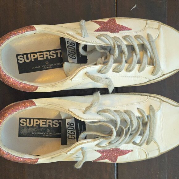 Golden Goose Super-Star Classic Low Top Leather Sneakers Women's  size 10 - Picture 9 of 14